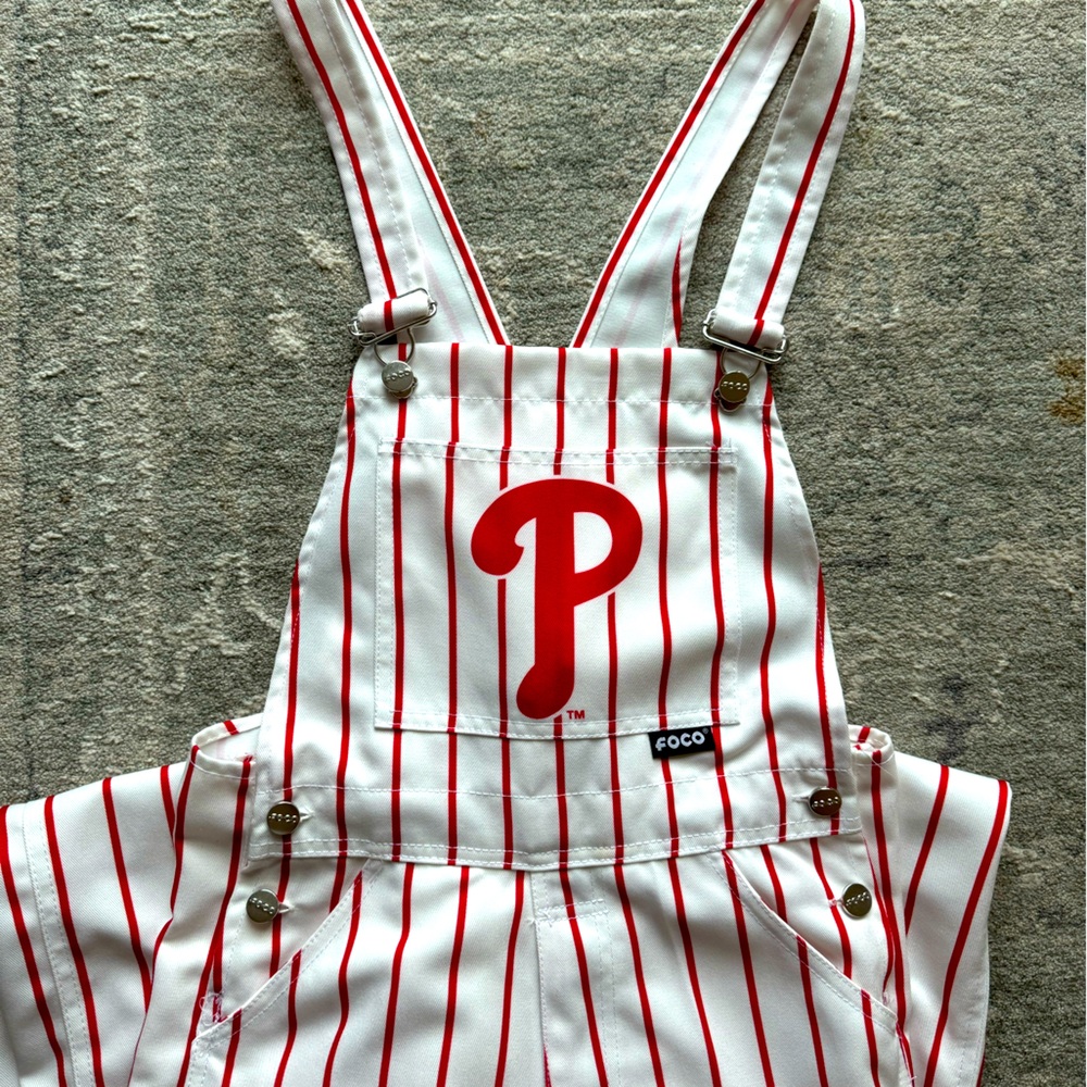 FOCO Phillies Overalls - Womens extra Small